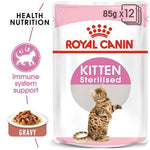 Royal Canin Kitten Sterilised in Gravy Wet Cat Food 85g Pouch